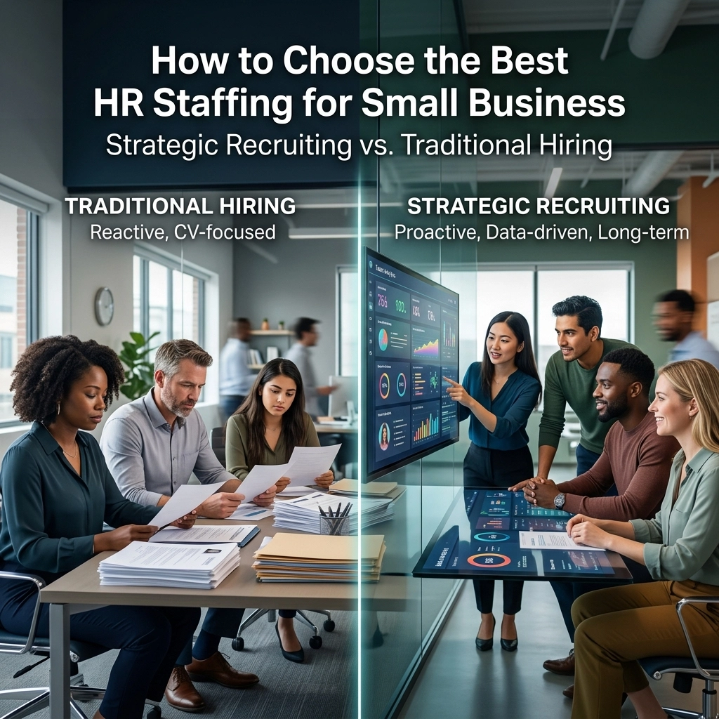 How to Choose the Best HR Staffing for Small Business: Strategic Recruiting vs. Traditional Hiring