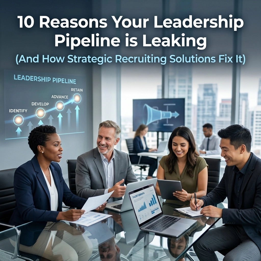 10 Reasons Your Leadership Pipeline is Leaking (And How Strategic Recruiting Solutions Fix It)